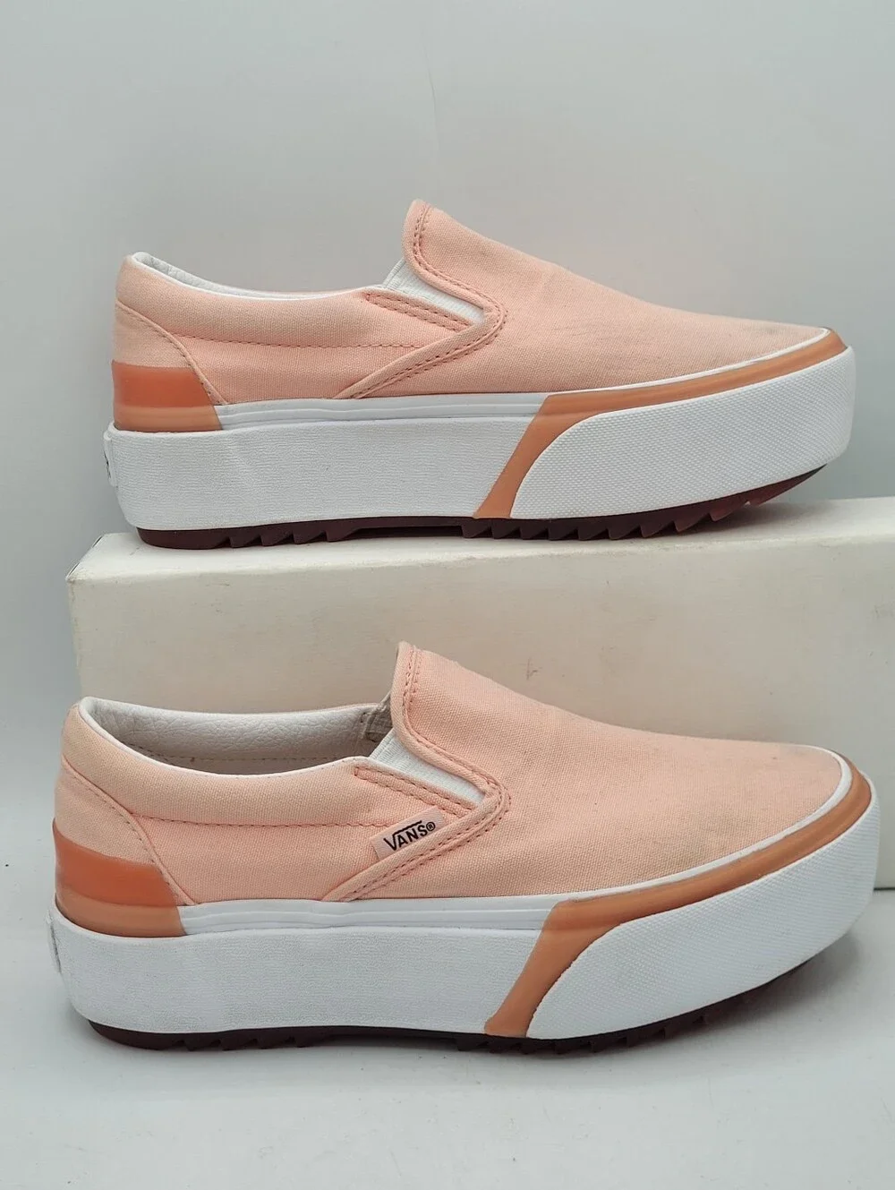 Vans Stacked Peach Platform Size 6 In Womens 4.5 In Mens